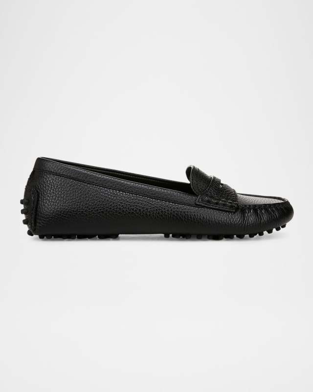 Jia Suede Driver Penny Loafers